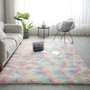 地毯卧室冬天客厅床边毯2024高级感毛毯地垫房间茶几长绒加厚