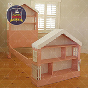 地中海欧式美式田园实木儿童家具房子造型儿童床房子床公主床女孩