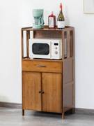 茶水柜碗柜简易橱柜厨房，餐边柜置物柜，家用实木柜子小型收纳储物柜