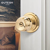 固特球形锁室内家用房门锁卫生间通用型圆形球锁老式木门球型