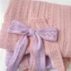 4米 日式紫色粉色纯棉棉质蕾丝蝴蝶结发饰服装腰带花边辅料