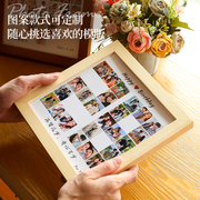 生日数字相框摆台照片定制diy手工纪念情侣相册，拼图老公周年礼物