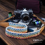 cam-in编织时尚减压相机背带单反微单肩带，适用徕卡索尼佳能