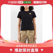 香港直邮潮奢commedesgarconsplay女士心形，贴花棉针织t恤
