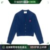 香港直邮ami深蓝色，女士针织衫毛衣，fkc010-001-491