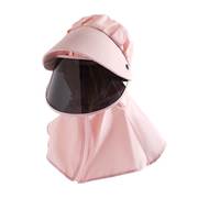 防护面罩头罩女遮脸护颈防飞沫隔离防晒帽子遮阳帽厨房炒菜儿童