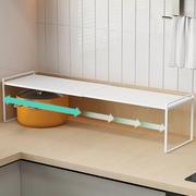 厨房台面置物架可伸缩桌面隔板，分层架子隔断柜子橱柜隔层分格柜内
