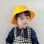 儿童帽子幼儿园夏季男童女童遮阳帽小黄帽宝宝防晒太阳帽印字定制