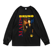 布鲁诺·马尔斯Bruno Mars火星哥24K Magic个性潮流长袖T恤宽松棉