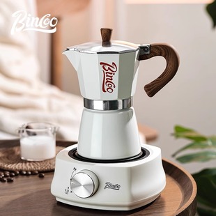 Bincoo摩卡壶套装意式浓缩萃取咖啡壶家用小型电陶炉煮咖啡器具