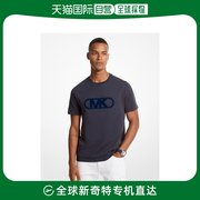 香港直邮潮奢 Michael Kors 男士MK Empire Sn34 植绒T恤