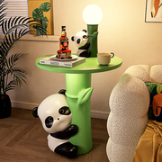 大熊猫创意边几落地摆件沙发旁置物家居装饰品，电视柜客厅实用可爱