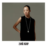 zhaoacap原创设计飞花，乱卵石925银，毛衣链长项链
