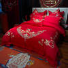 九喜狐婚庆家纺结婚床上用品十件套红色喜被童男童女备婚套件喜礼