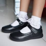 新品香港学生女童黑皮鞋公主，鞋真皮软皮，头层牛皮儿童演出礼服黑