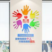 团队标语办公室背景墙面装饰贴纸激励志文字会议公司创意企业文化