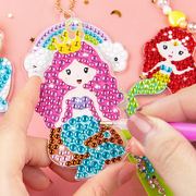 儿童钻石贴画手工diy制作材料包小女孩玩具粘女生装饰品砖幼儿园