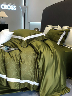 美式高奢款60支天丝棉四件套，复古风提花被罩床单丝滑透气床上用品