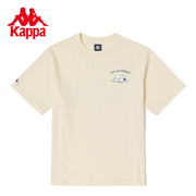 卡帕Kappa春夏露营主题短袖2023男运动T恤休闲圆领印花半袖