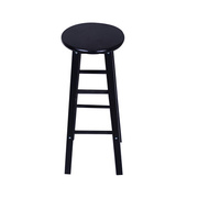 实木吧椅黑白巴凳橡木梯凳，高脚吧凳实木，凳子复古酒吧椅时尚凳
