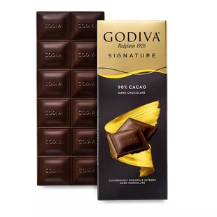 进口GODIVA哥蒂歌帝梵85%黑巧克力高迪瓦72%扁桃仁海盐巧克力排块
