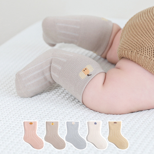 新生婴儿袜子0一3月秋冬季加厚保暖初生，婴幼儿宝宝纯棉无骨中筒袜