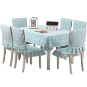 定制桌布布艺椅子套罩北欧餐桌布，椅套椅垫套装通用餐椅套现代简约