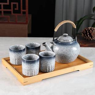 怀旧复古茶具仿古花茶具套装，日式陶瓷泡，茶壶花草凉水壶韩式茶杯子