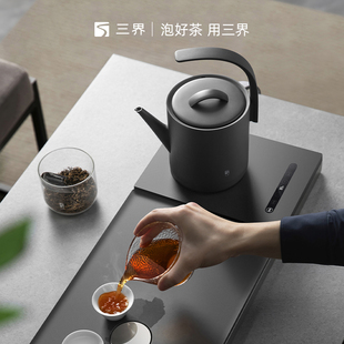 智能泡茶机底部自动上水烧水壶整套恒温电水壶煮水壶茶盘套装茶具