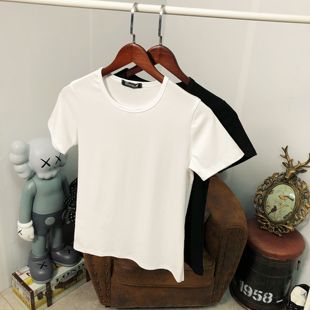 xs加小码男生纯色短袖t恤矮个子圆领，修身打底衫s号瘦人155紧身t恤