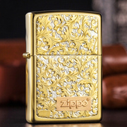 zippo正版煤油打火机纯银唐草K7K8收藏级男士zppo礼