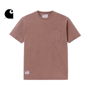 carharttwip短袖t恤男装，春季军风logo标签，特染造旧宽版241021m
