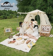 naturehike挪客户外自动帐篷3-4人防风，防雨大门厅帐便携露营野营