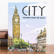 城市涂色书City Colouring Books for Adults成人风景素描涂色画