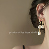 巴洛克耳环珍珠耳钉流苏法式轻奢感小众设计仙气质中古复古风饰品