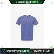 香港直邮潮奢lululemon男士金属，色开叉高科技，短袖棉混纺t恤