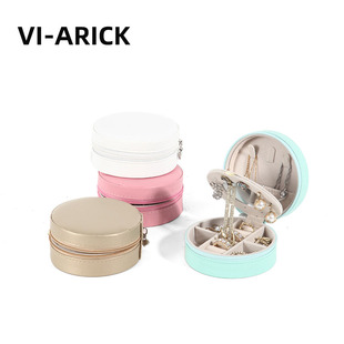 vi-arick便携首饰盒小号耳钉，项链戒指盒子防氧化迷你手饰品收纳盒