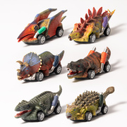 恐龙回力车套装惯性，迷你小汽车玩具儿童，男孩女孩仿真动物模型战车