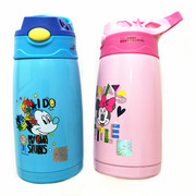 迪士尼儿童保温杯鸭嘴水杯带吸管杯幼儿园家用小孩防摔小学生水壶