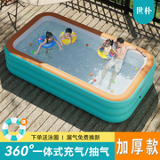 充气游泳池儿童家用折叠水池婴儿，宝宝小孩成人，户外家庭洗澡游泳桶