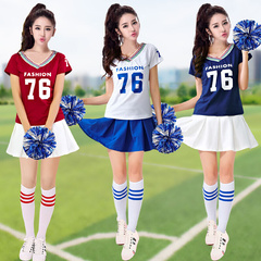 推 学生啦啦队表演服足球宝贝同款拉拉队服装女套装演出服韩版学