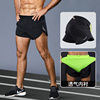 运动短裤男跑步速干健身三分裤子体育马拉松内衬，专业田径训练套装