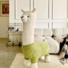 创意羊驼座椅网红凳子动物落地带轮坐凳客厅摆件乔迁搬家节日礼物