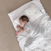 韩国ins新生儿透气枕头婴儿平枕四季通用枕巾宝宝防偏头定型枕
