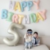网红男女朋友生日快乐宝宝周岁惊喜房间布置装饰铝膜生日气球套装