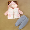 一1岁女宝宝冬装分体款加厚棉服袄外套装婴儿衣服外出洋气2冬季天