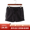ESP系列 夏季女装品牌库存折扣 翻边显瘦短裤黑色热裤Y464A