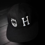 市井店 HUF x Spitfire 美版潮牌嘻哈街舞滑板Logo棒球帽