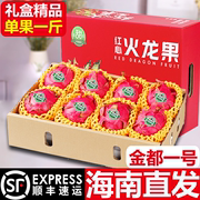水果礼盒海南金都一号红心火龙果新鲜当季热带水果礼盒装