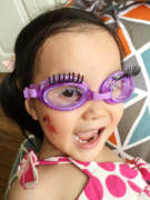 美国bling2o儿童游泳眼镜防水防雾防紫外线，甜甜圈爱心造型泳镜